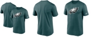 Nike Men's Midnight Green Philadelphia Eagles Logo Essential Legend Performance T-shirt